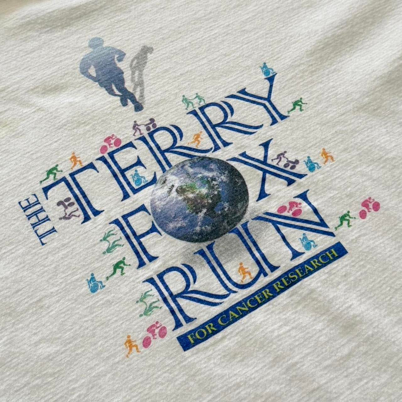 90s Terry Fox Marathon Running Souvenir Memorial Graphic T-shirt