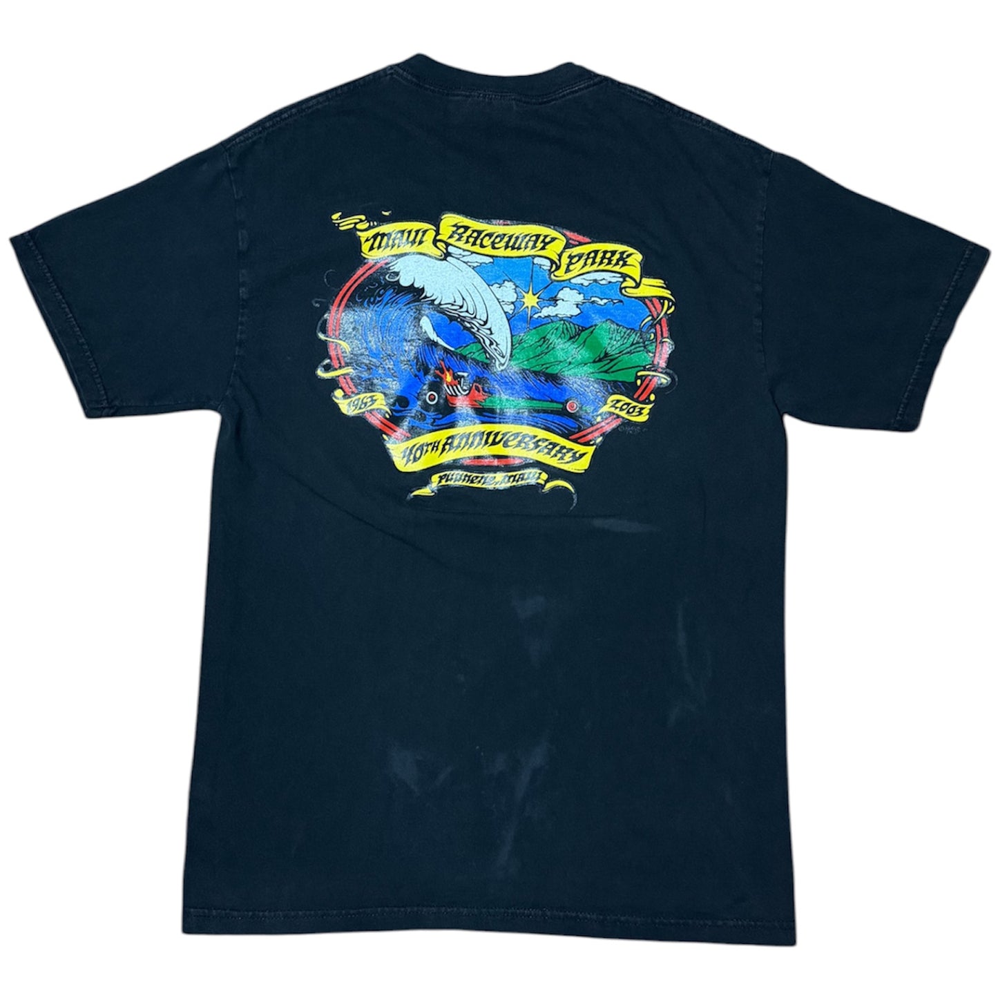 Y2K Maui Raceway Park NHRA 40th Anniversary Auto Cars Pocket T-Shirt