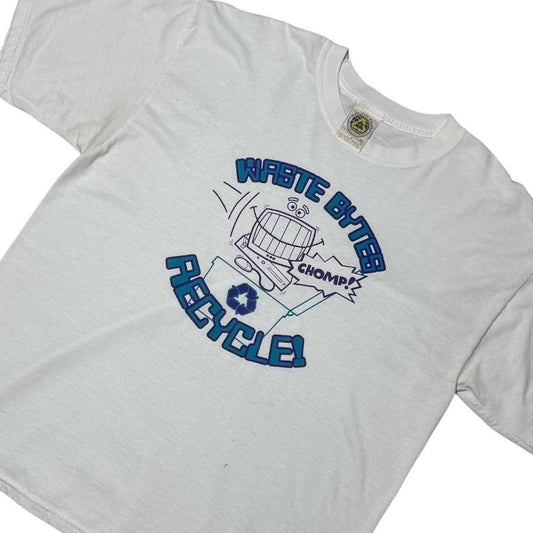 90s Y2K Waste Bytes Recycle Computer Technology Internet Graphic T-Shirt