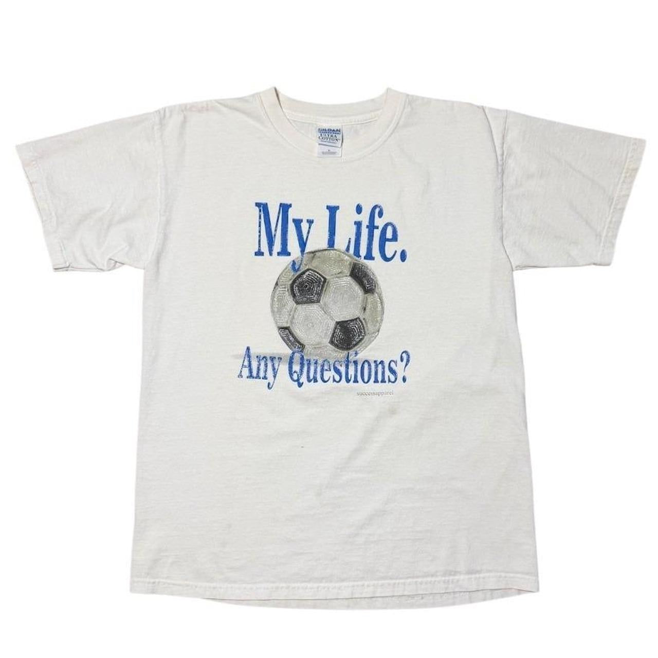 Vintage Y2K Soccer My Life Football 3D Print Graphic Retro Funny Sports T-shirt