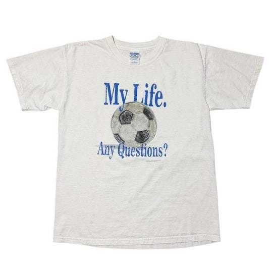 Vintage Y2K Soccer My Life Football 3D Print Graphic Retro Funny Sports T-shirt