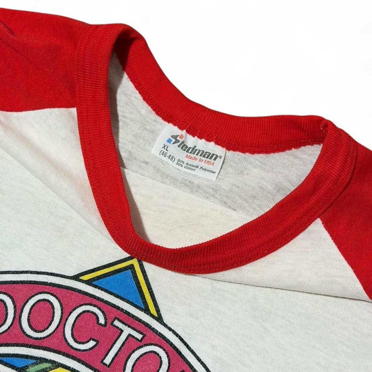Vintage 1982 Doctor Who BBC Production Sci-FI Tv Show Promo Raglan Shirt