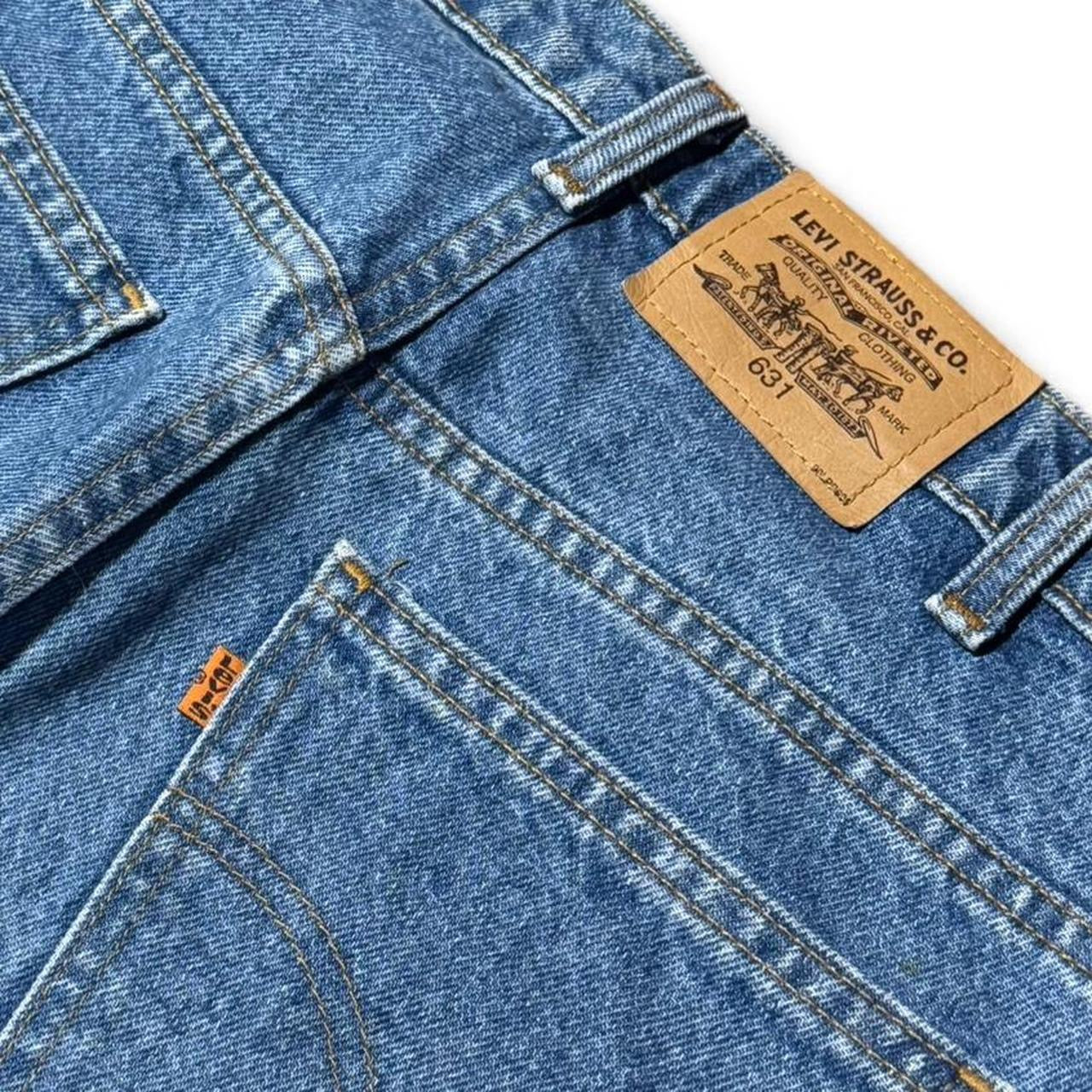 90s Orange Tab Levi’s 631 Straight Leg Denim Blue Wash Jeans