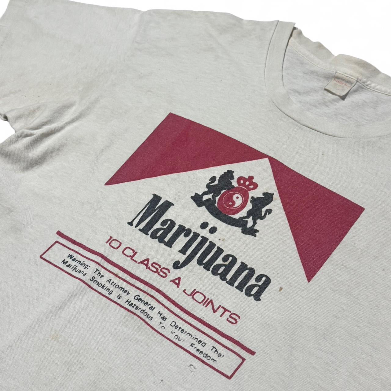 90s Marijuana Marlboro Parody Cigarette Stoner Tee