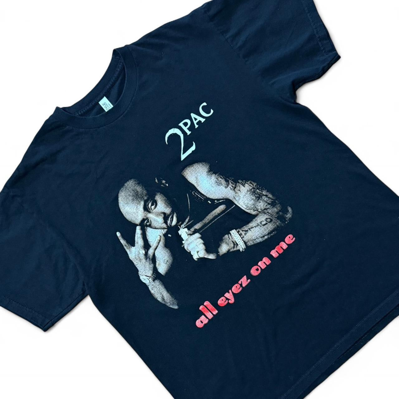 Y2K Modern 2Pac All Eyez On Me Hip-Hop Rap Music Merch T-shirt