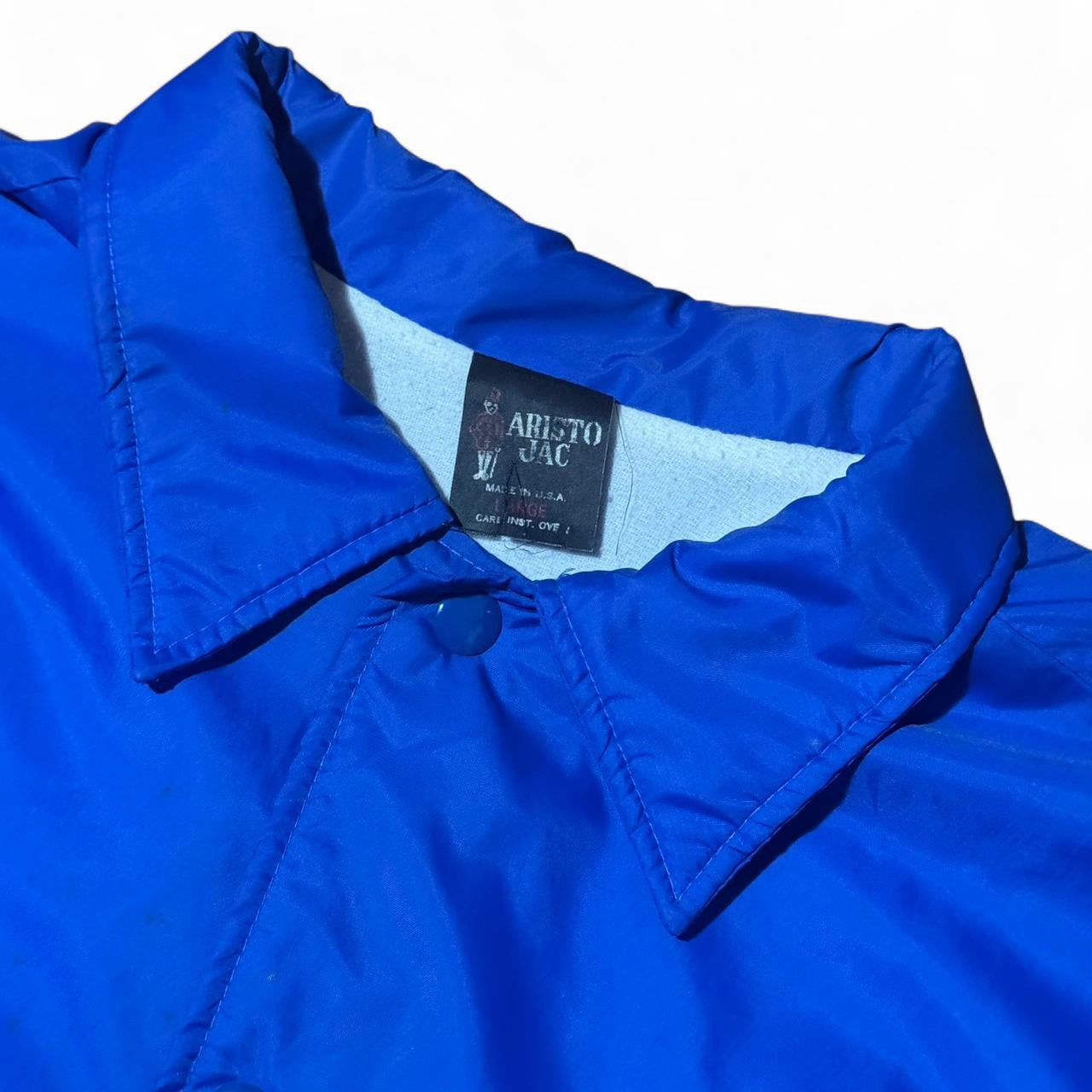 80s Blue Nylon Tri-County Band Boosters Windbreaker