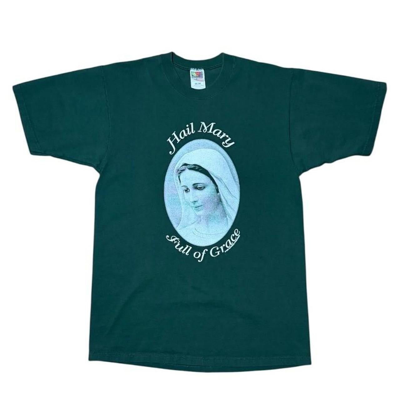 90s Virgin Mary Religious Jesus God Bible Church Catholic Prayer T-Shirt