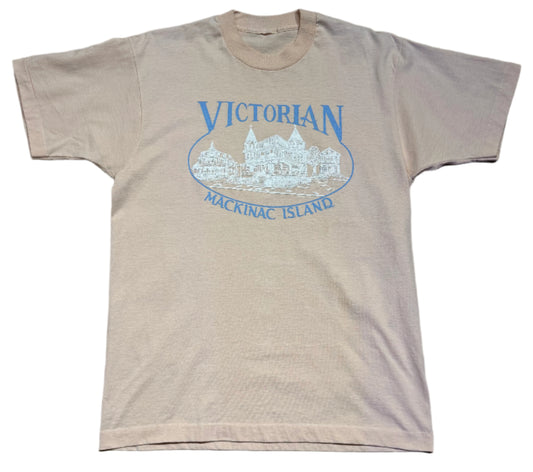 80s Victorian Pink Puff Print Tee