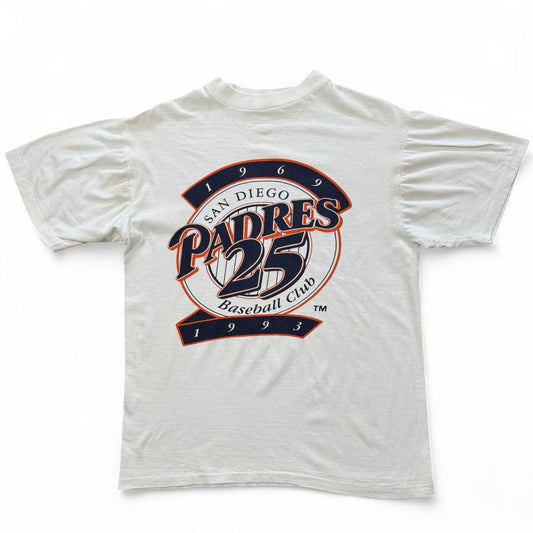 1993 San Diego Padres 25th Anniversary Baseball MLB TV News Station Graphic T