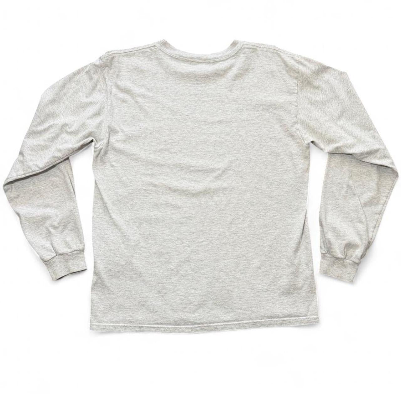 90s Cool Whip Logo Grey Promo Chest Graphic Long Sleeve Shirt