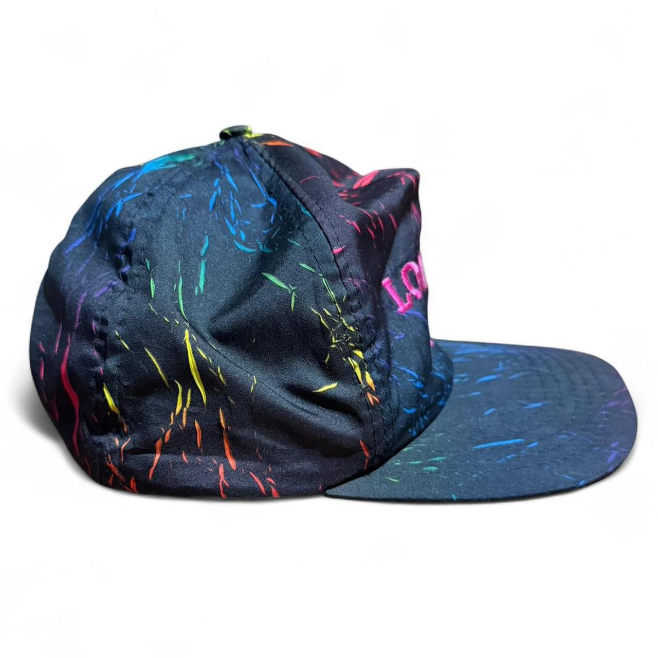 Vintage 90s Lone Star Cafe Burnaby Vancouver Paint Art Neon Snapback Hat