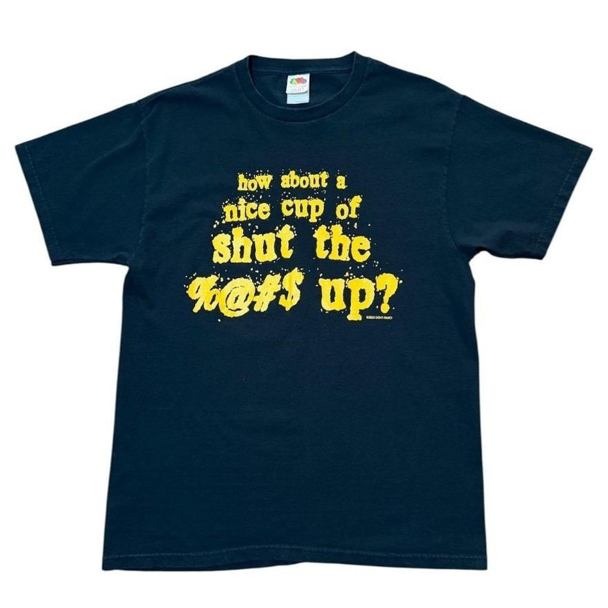 Y2K Shut The F*ck Up Slogan Offensive Rude Quote Graphic Funny T-shirt