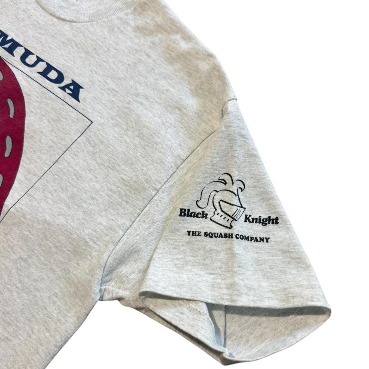 90s Bermuda Squash Racquet Ball Sports Cartoon Ball Head Graphic T-shirt