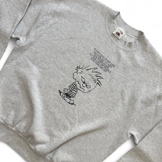 90s Calvin and Hobbes “Piss me Off” Crewneck