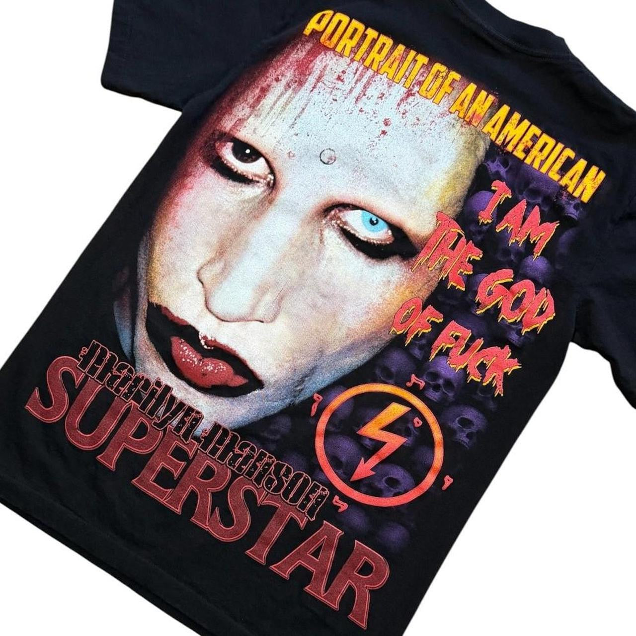 Y2K Marilyn Manson Antichrist Superstar Concert Merch Band Tour T-shirt