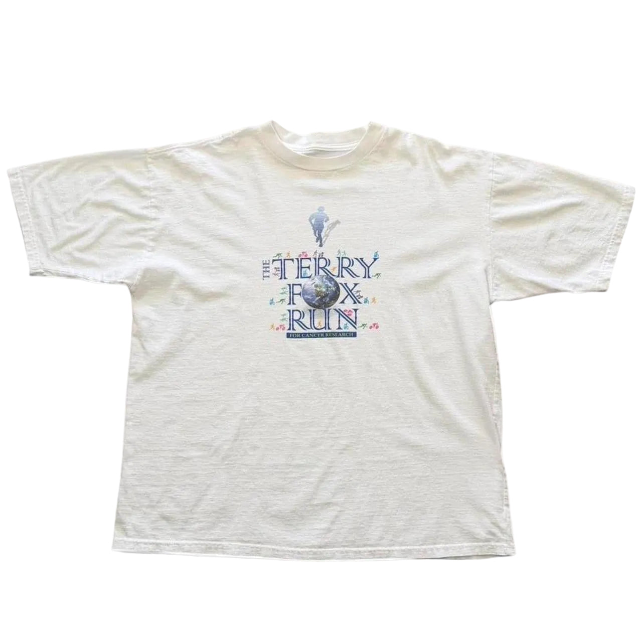 90s Terry Fox Marathon Running Souvenir Memorial Graphic T-shirt