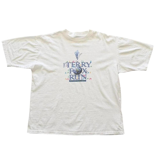 90s Terry Fox Marathon Running Souvenir Memorial Graphic T-shirt