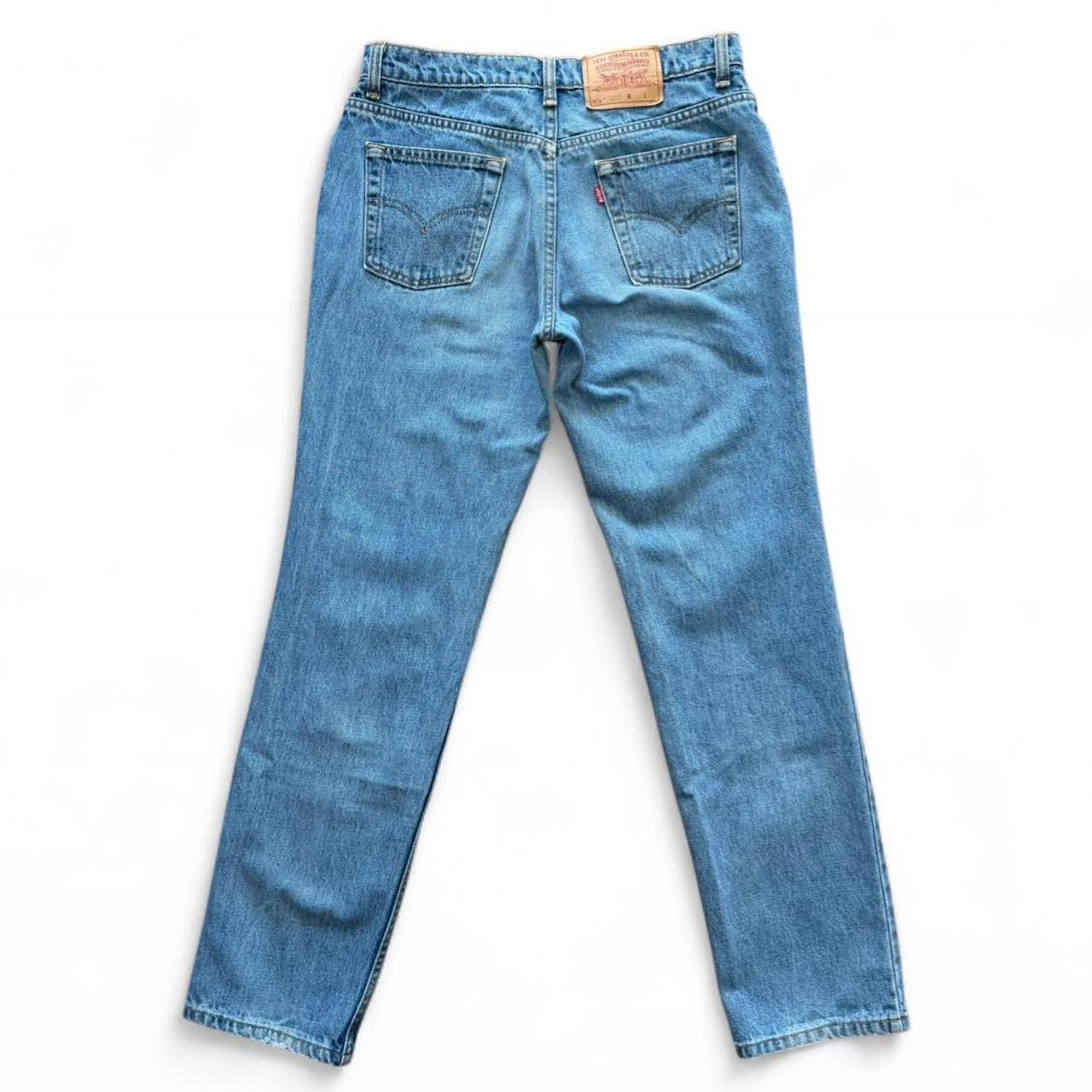 Vintage 90s Levi's 539 Blue Wash Straight Leg Denim Red Tag Jeans