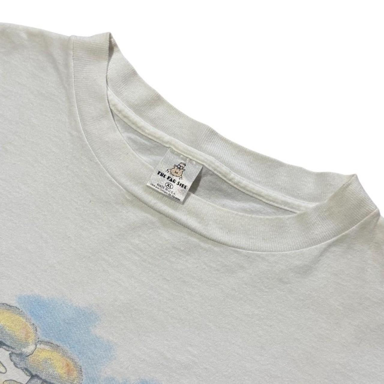 90s The Far Side Gary Larson Fishing Nuclear Comic Art Graphic T-shirt