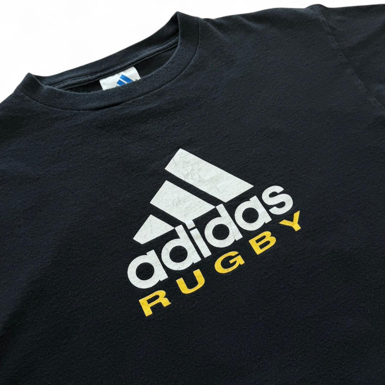 Vintage Y2K Adidas Rugby Spellout Graphic Logo Sportswear T-shirt
