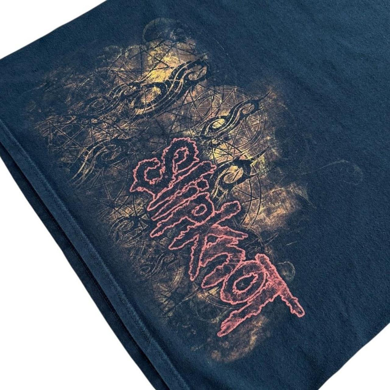 Y2K Slipknot Heavy Metal Band Concert Merch Graphic Doublesided T-shirt