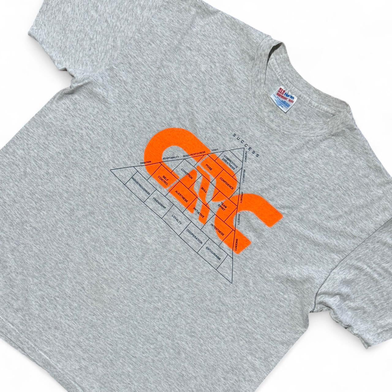 90s Triblend Neon Orange GRC Discipline Graphic Training T-shirt