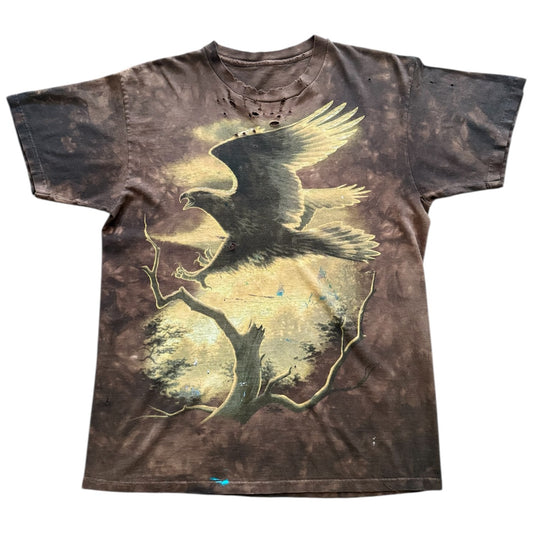 Distressed/Tattered Brown Bird Tee