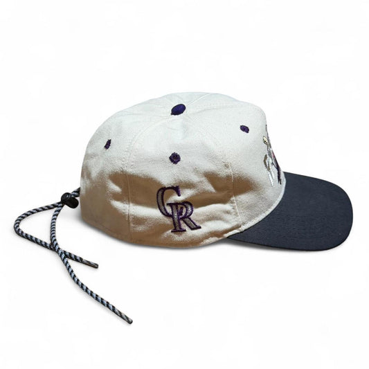 Vintage 90s Colorado Rockies MLB Baseball Embroidered Drawstring Hat
