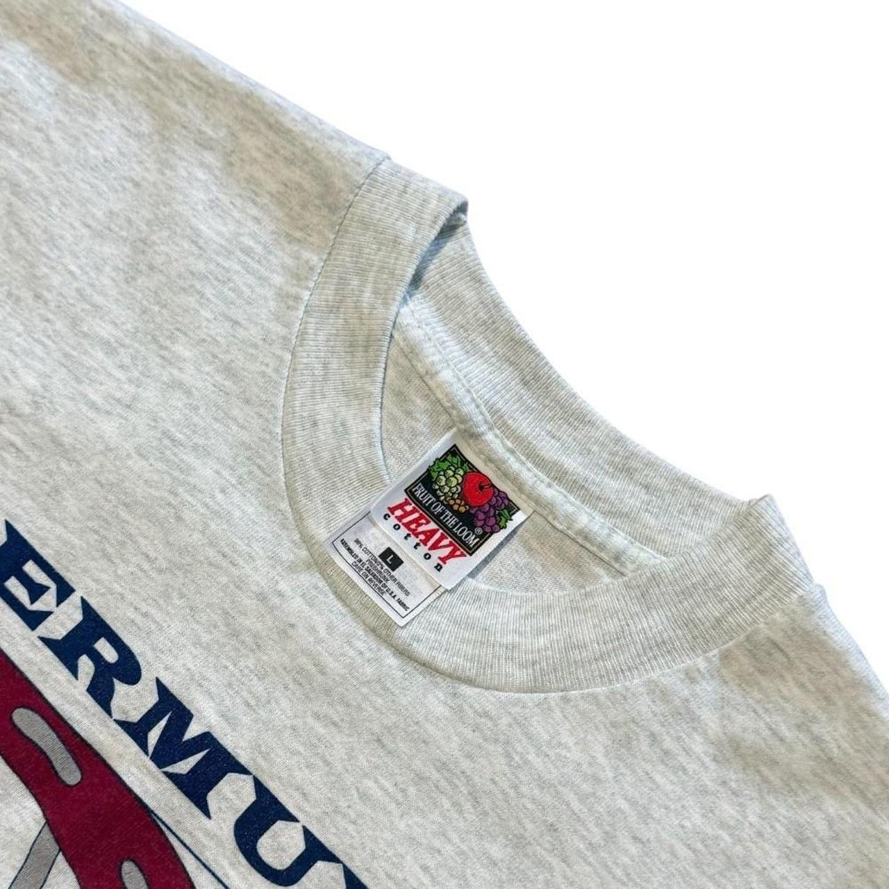 90s Bermuda Squash Racquet Ball Sports Cartoon Ball Head Graphic T-shirt