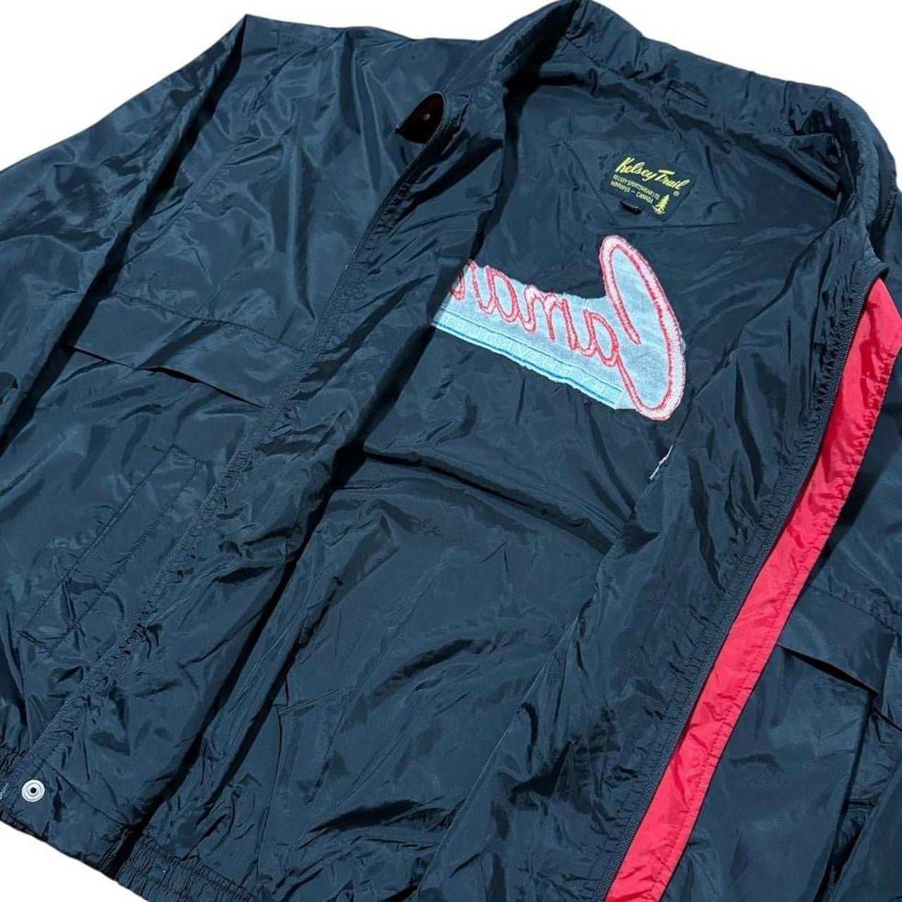 90s Chevrolet Camaro Car Embroidery Zip Windbreaker Racing Sports Jacket