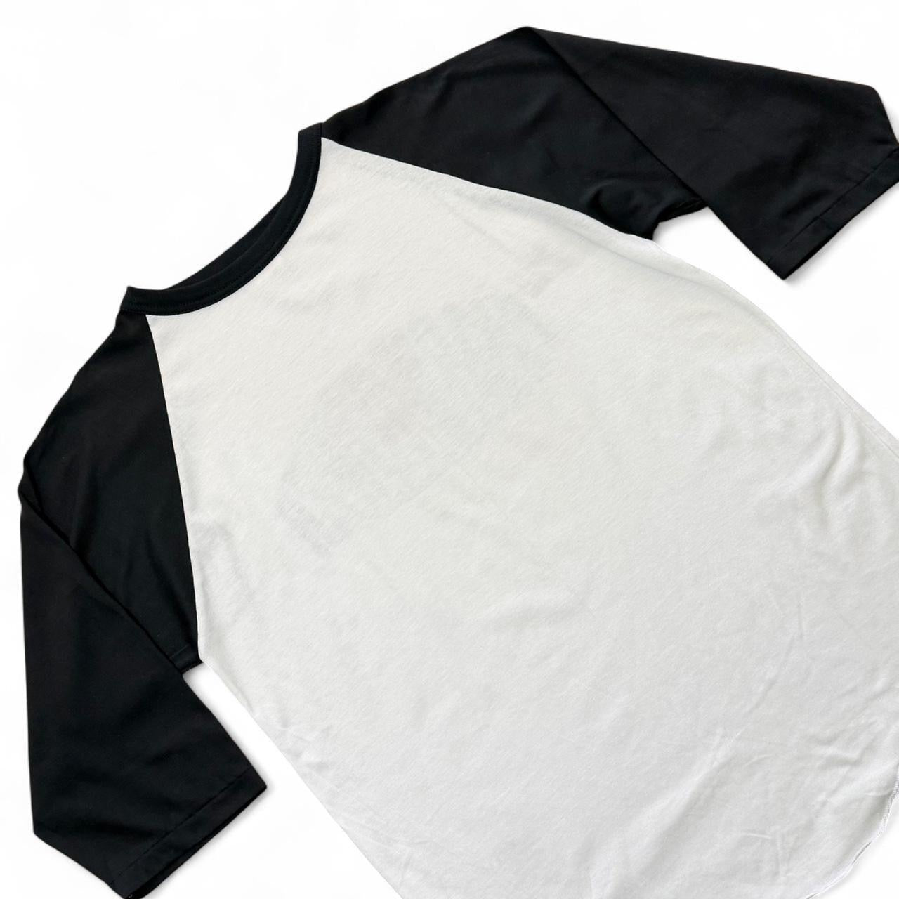 Vintage 90s Baseball Raglan Ivory Tower Graphic Soft Cotton T-shirt