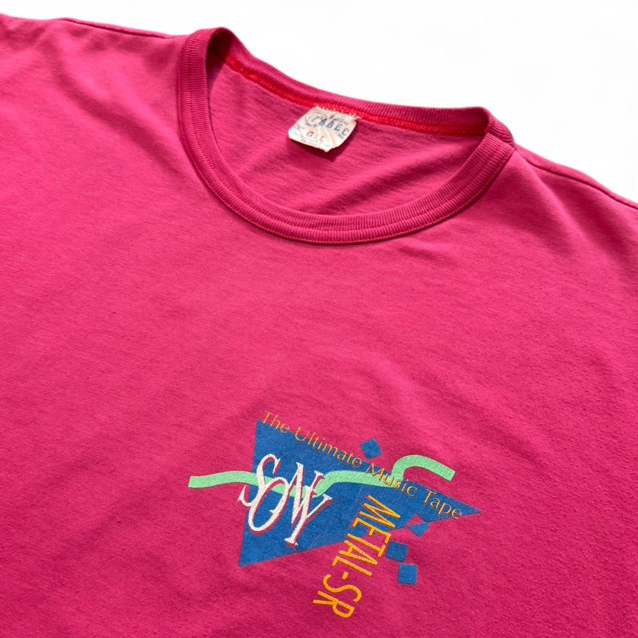 Vintage 80s Sony Music Tape Player T-shirt