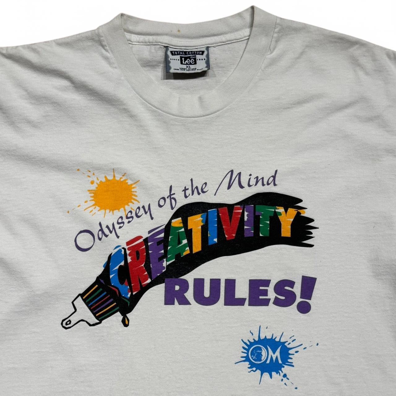 90s "Creativity Rules" Art Tee