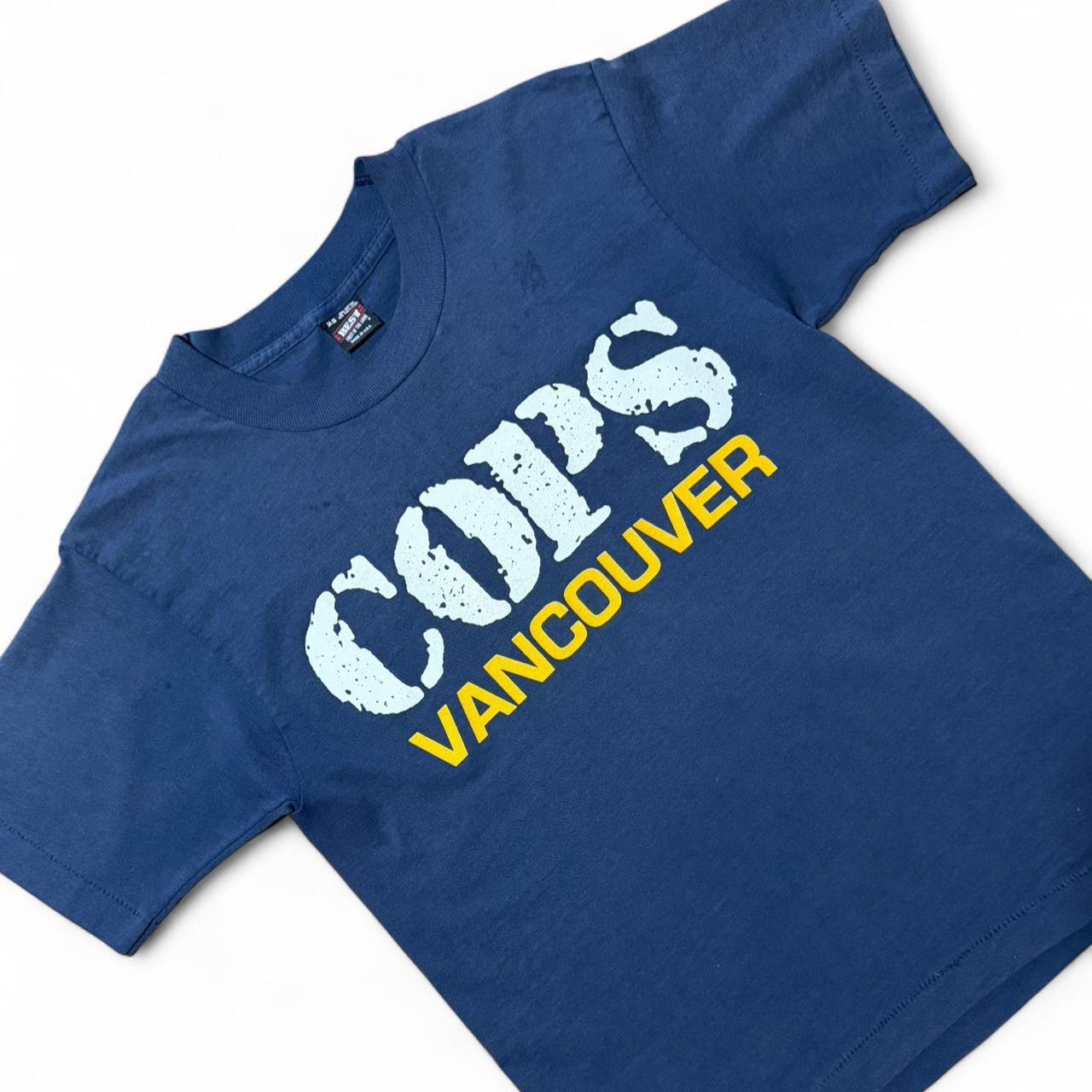 Vintage 90s Cops Vancouver Tv Show Promo Merch Graphic T-shirt