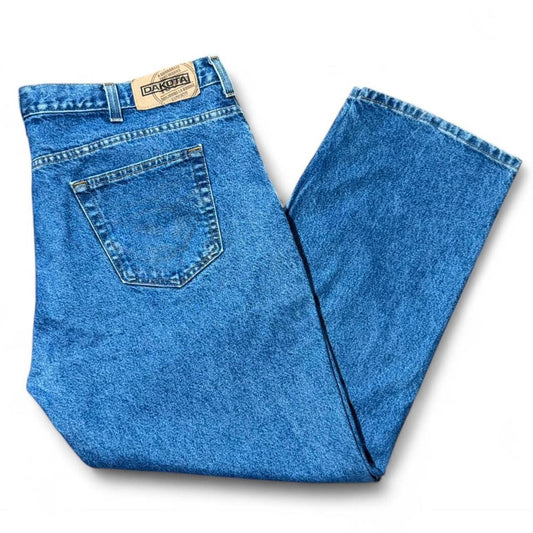 Vintage 90s Dakota Blue Wash Straight Leg Denim Workwear Jeans