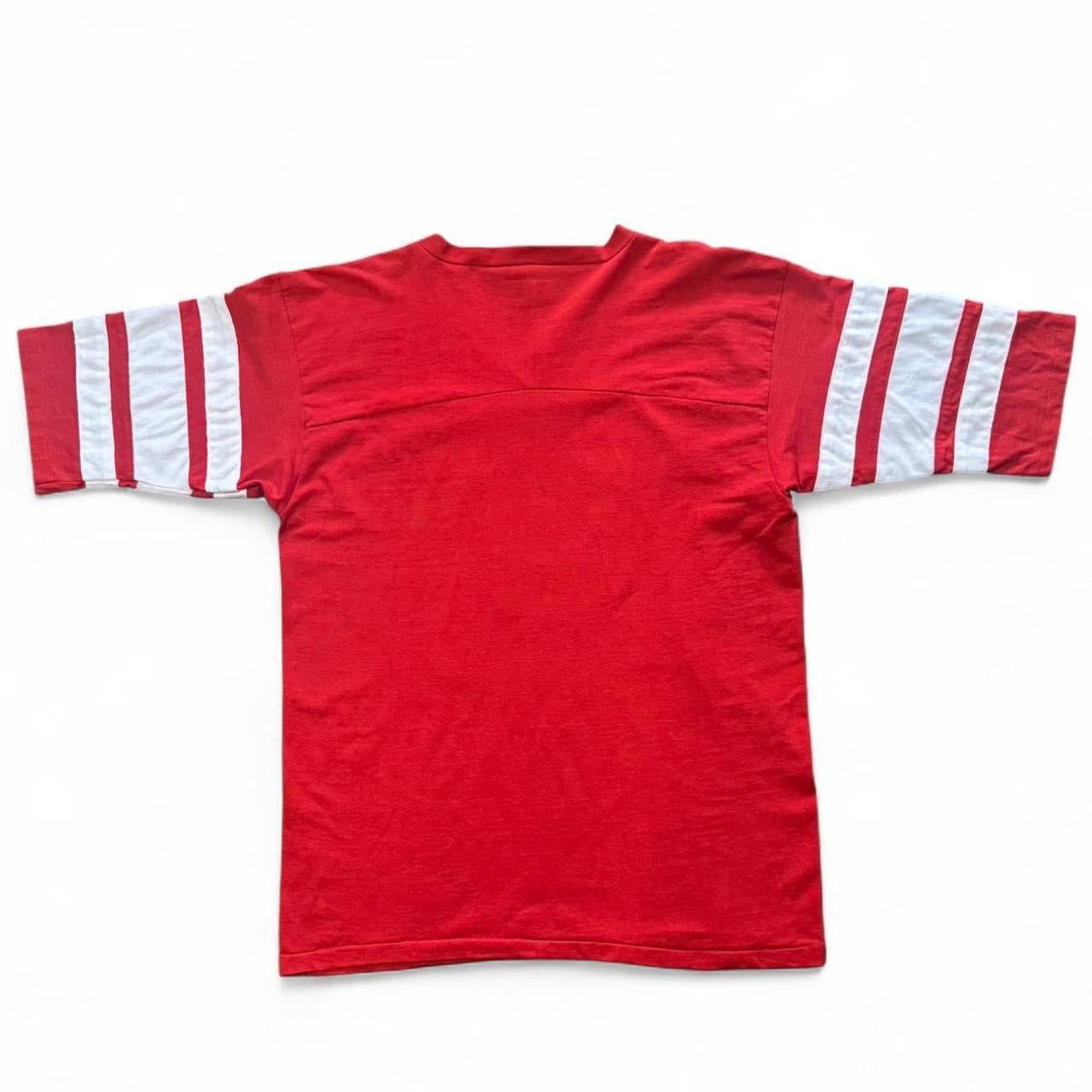 80s New England Patriots Football NFL Quarter Sleeve Jersey