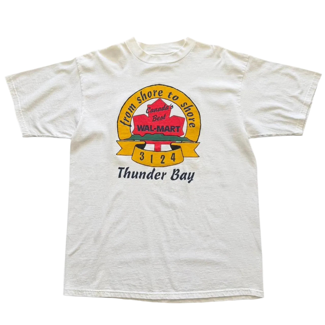 90s Walmart Thunder Bay Canada Workers Union Graphic T-shirt