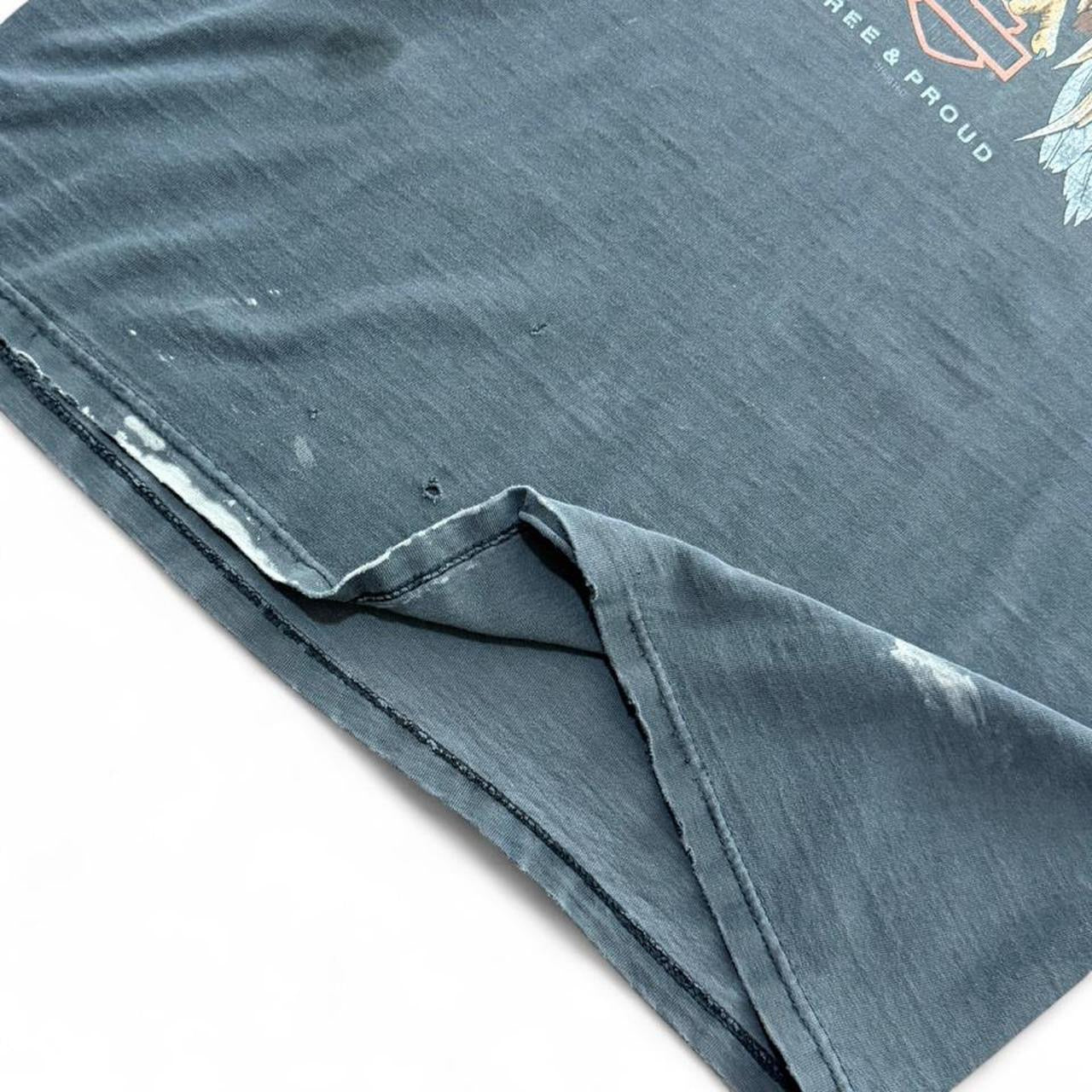 90s Harley Davidson Eagle Biker Motorcycle Faded Distressed T-shirt