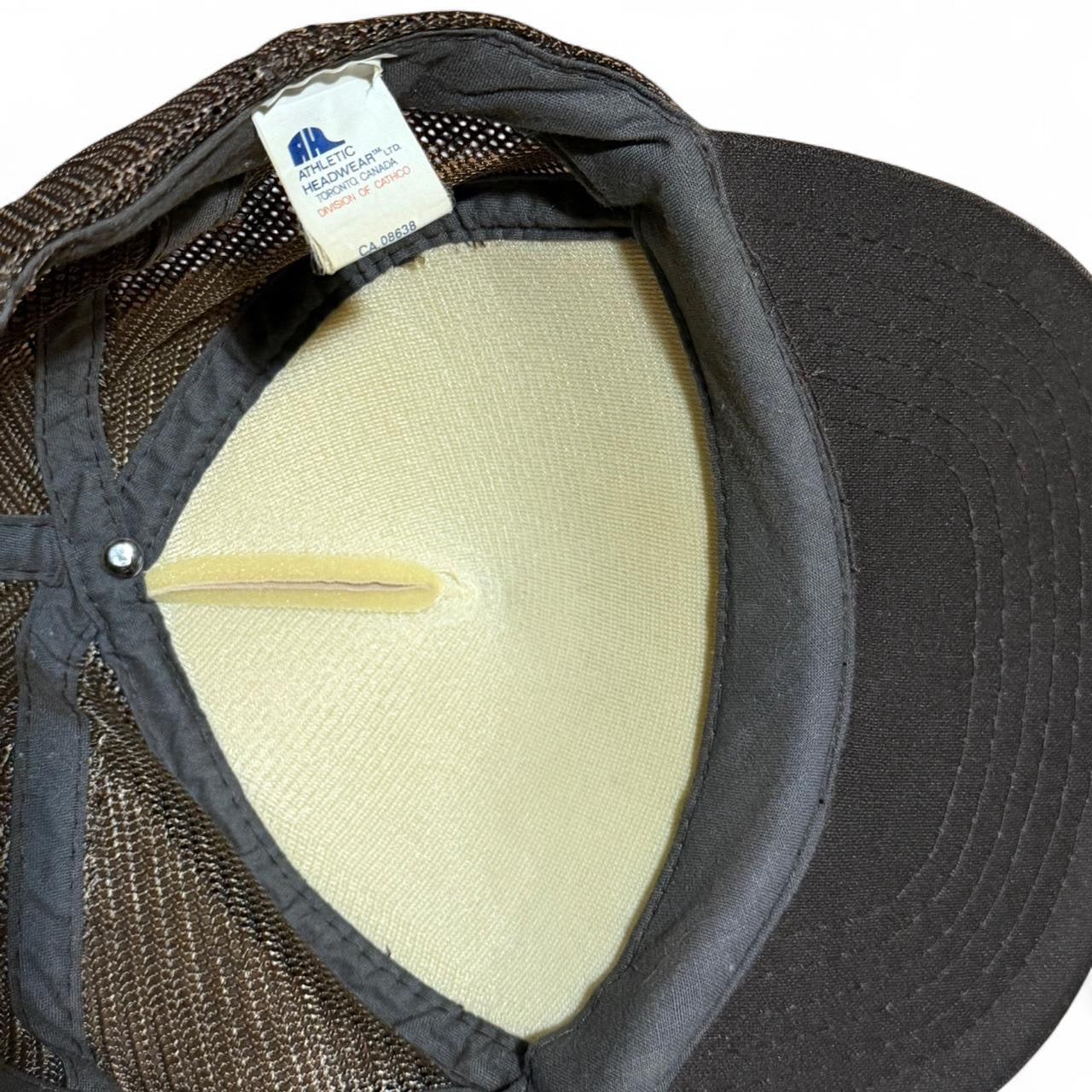 Vintage 90s Vic's Excavating Construction Trucker Mesh Retro Snapback Hat