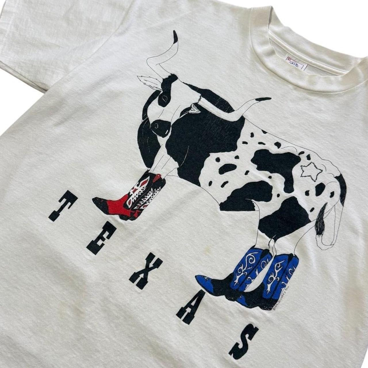 90s Texas State Longhorn Cow Western Cowboy Americana Graphic T-shirt