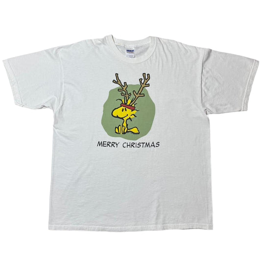 Y2K Charlie Brown Peanuts Snoopy Reindeer Christmas Tee