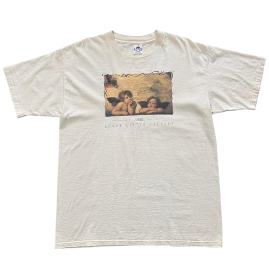 90s Cream ‘Lords Little Helpers’ Raphael Angels Religious Cherubs Art Tee