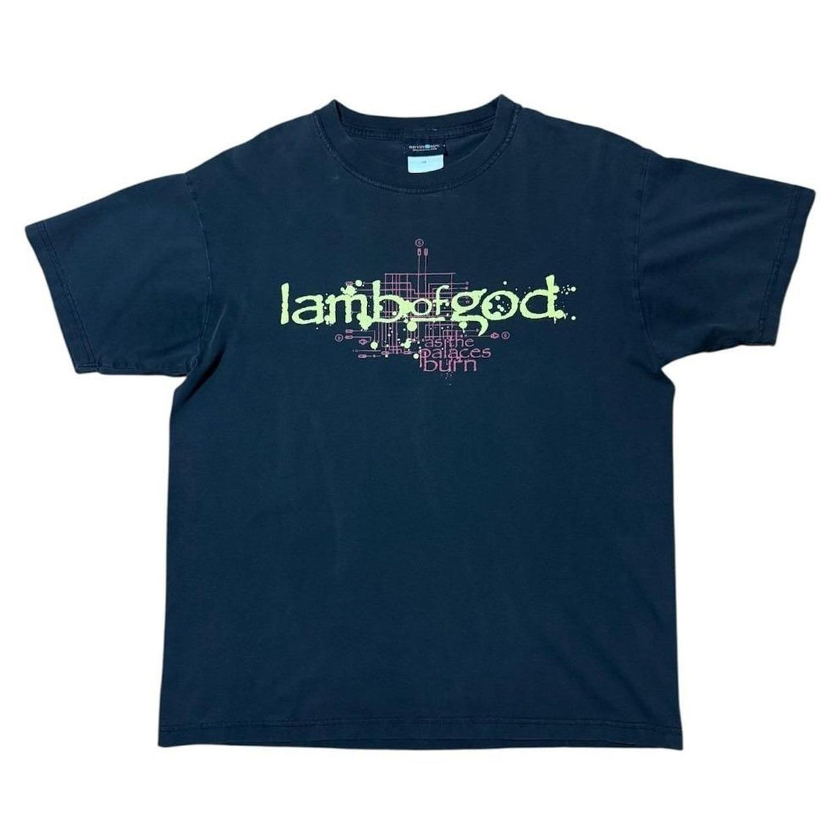 Y2K Lamb of God As Palaces Burn Metal Grunge Band Merch Concert T-shirt