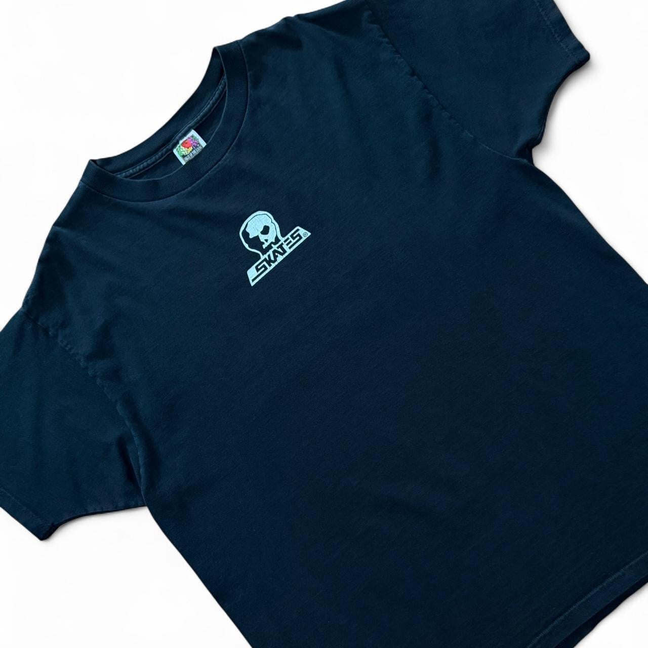 Vintage 90s Skull Skates Skateboard Company Graphic Logo Merch T-shirt
