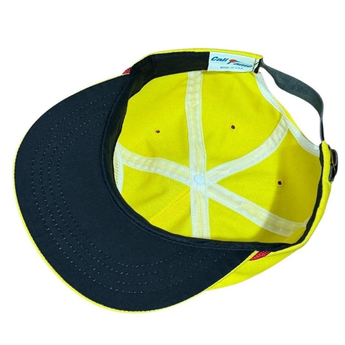 80s Pennzoil Racing Auto USA Sports Leather Rope Strapback Cap Hat