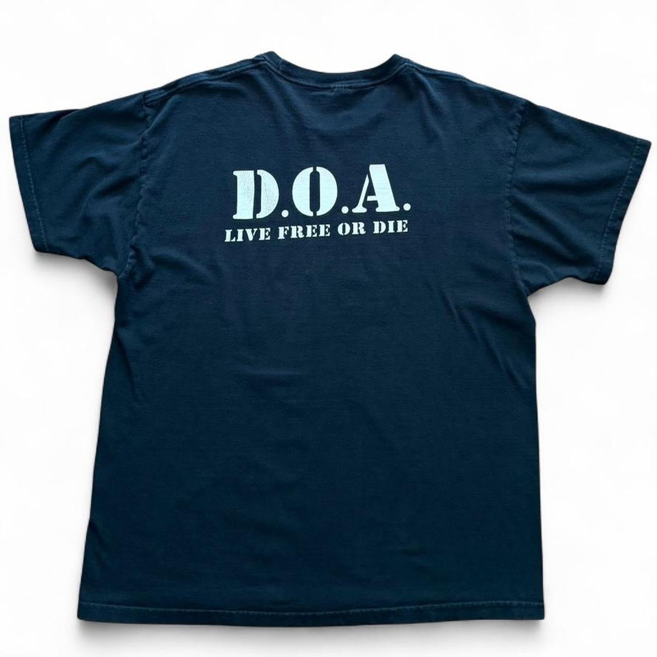 Y2K DOA This Machine Kills Fascists Punk Rock Vancouver Band T-shirt