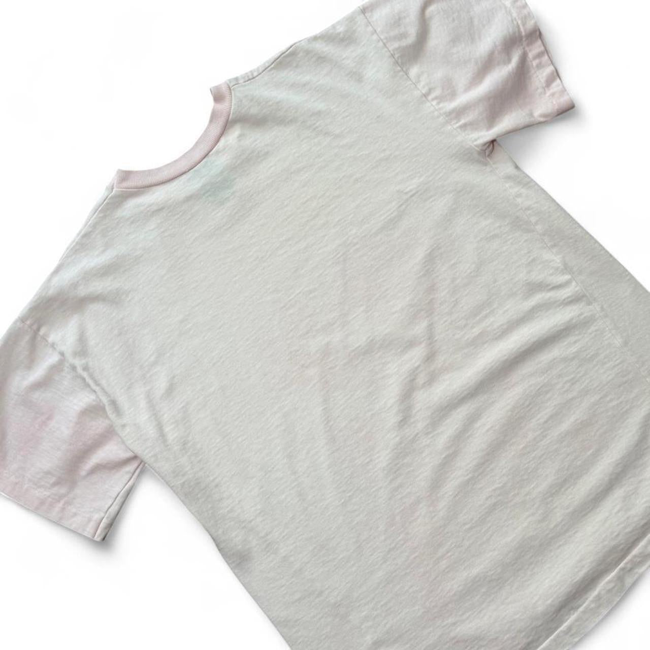 90s Light Baby Pink Hot Cotton Basic Plain Single Stitch Casual T-shirt