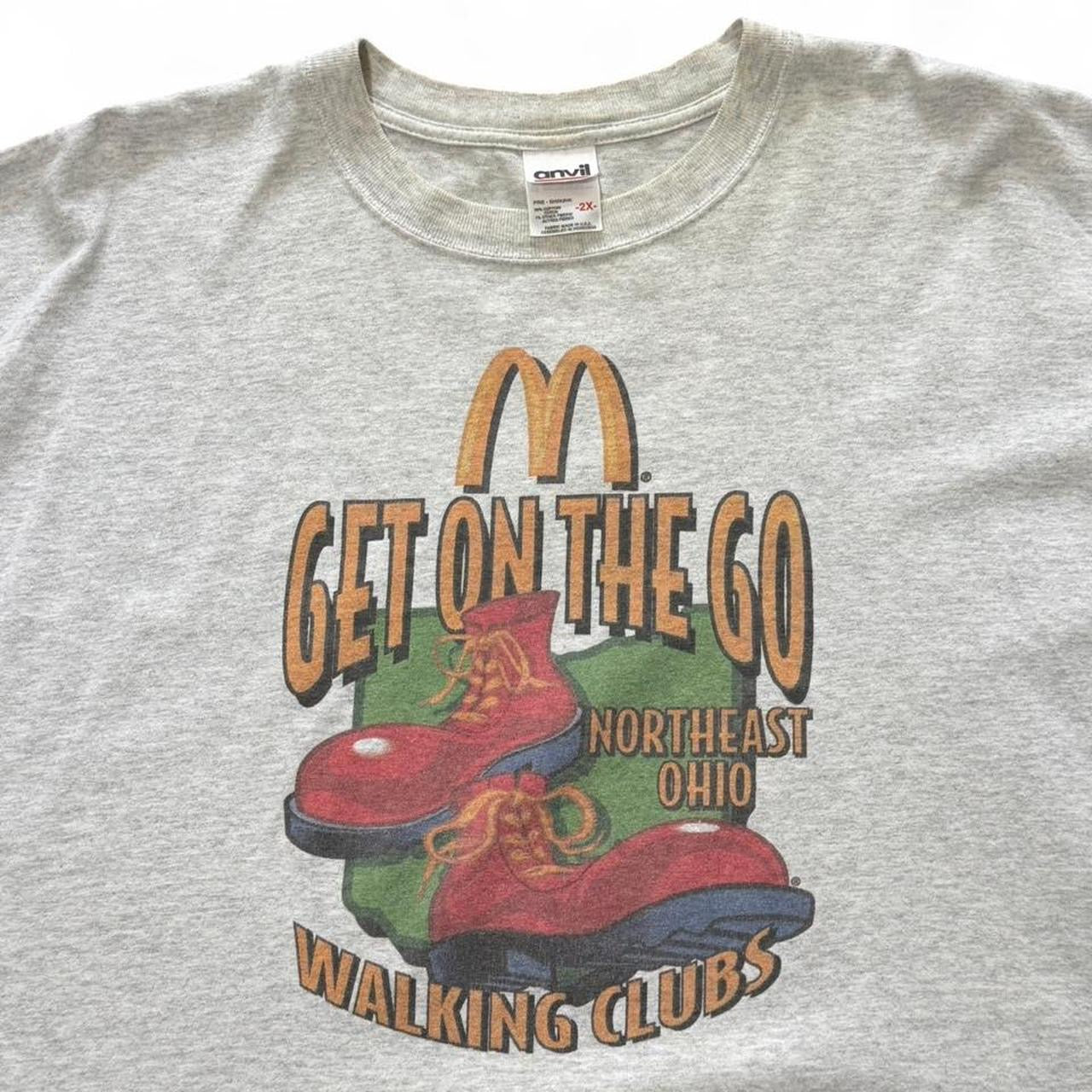 Vintage 90s McDonalds Walking Club Dasani Promo Workout T-shirt