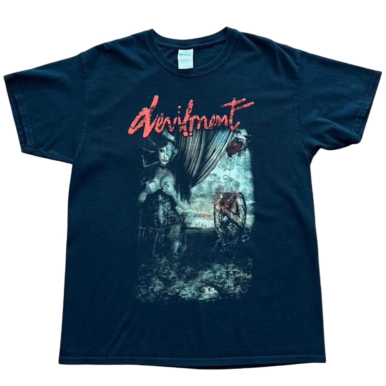 Vintage Y2K Devilment Metal Rock Punk Band Music Merch Concert T-shirt