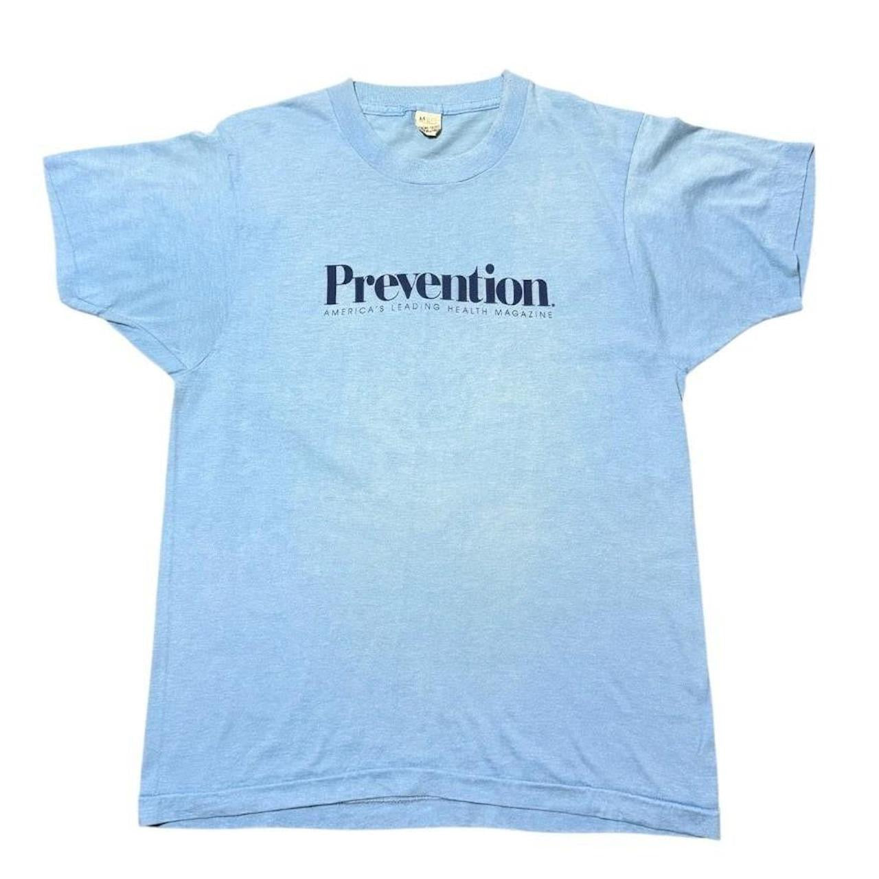 80s Prevention America Health Magazine Promo Graphic Logo Faded T-shirt